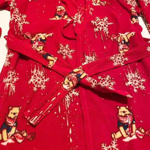 Disney Winnie the Pooh Red Polyester Womens Bath Robe Size Small - Picture 11 of 15